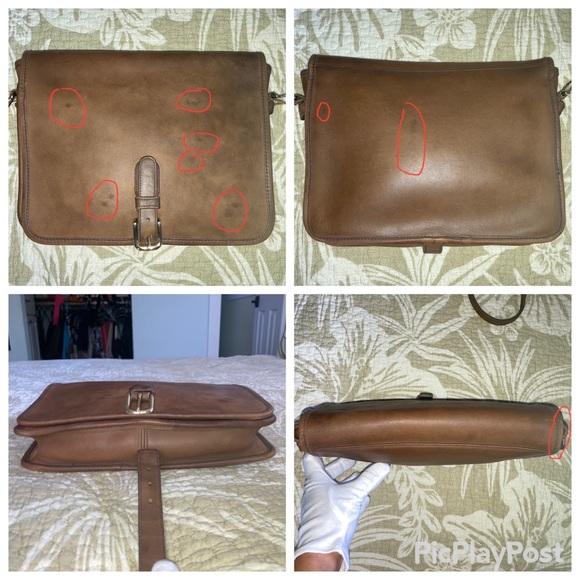 Vintage 70’s NYC Coach Saddle Pouch Large # 9585 in Saddle Brown - Picture 8 of 16